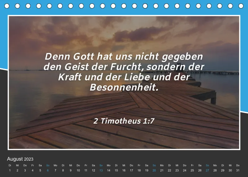 Tischkalender 2023 mit Bibelverse!