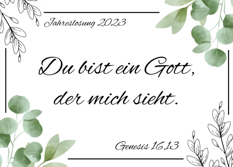 Grußkarte Jahreslosung 2023