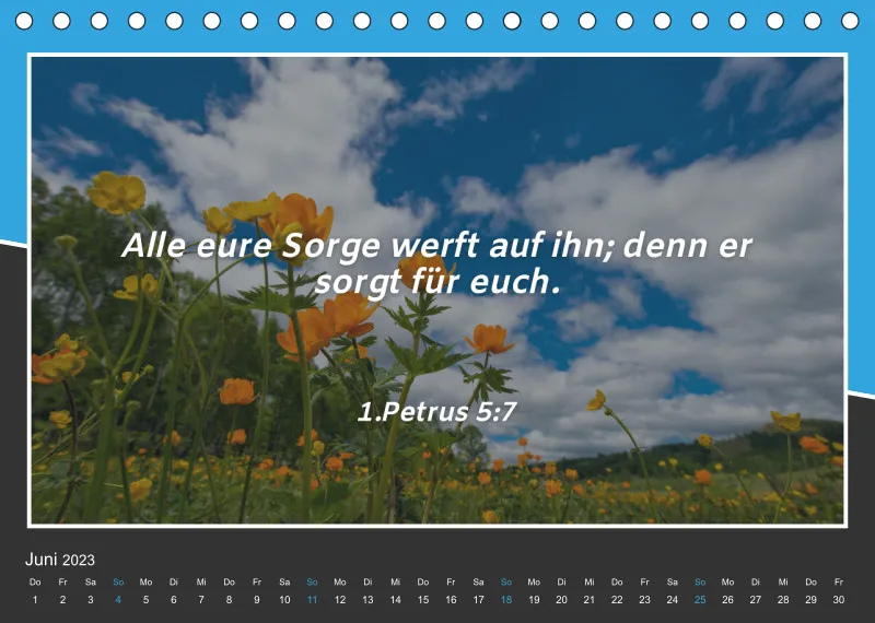Tischkalender 2023 mit Bibelverse!