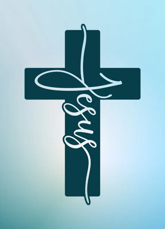Christliche Karte Jesus