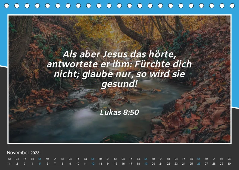 Tischkalender 2023 mit Bibelverse!