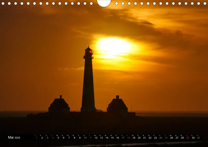 Westerhever Leuchtturm / A4