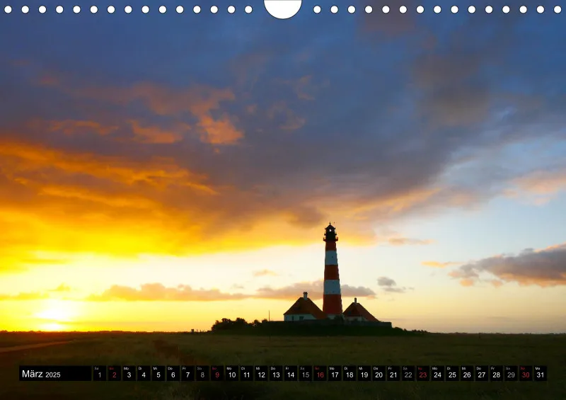 Westerhever Leuchtturm / A4