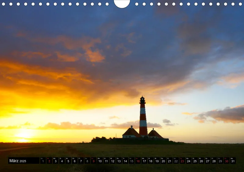 Westerhever Leuchtturm / A4