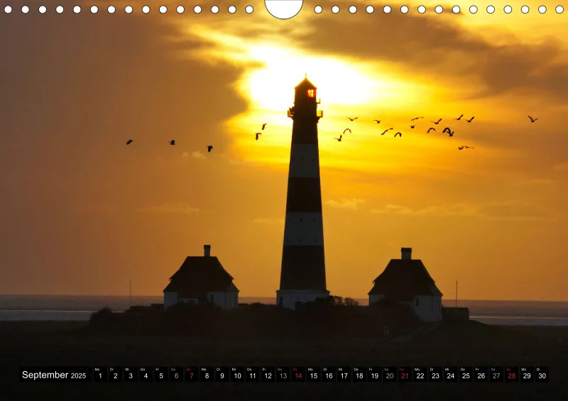 Westerhever Leuchtturm / A4