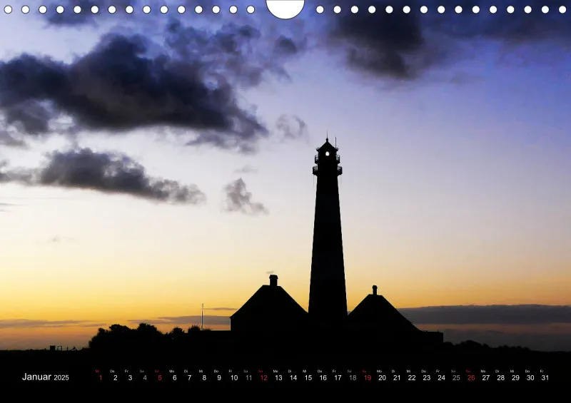 Westerhever Leuchtturm / A4