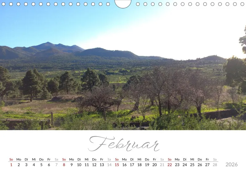 Fotokalender 2026 Vulkaninsel La Palma