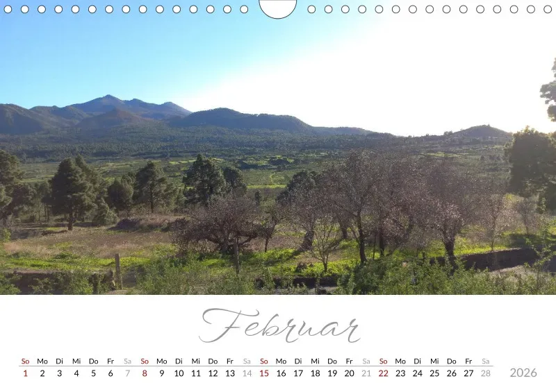 Fotokalender 2026 Vulkaninsel La Palma