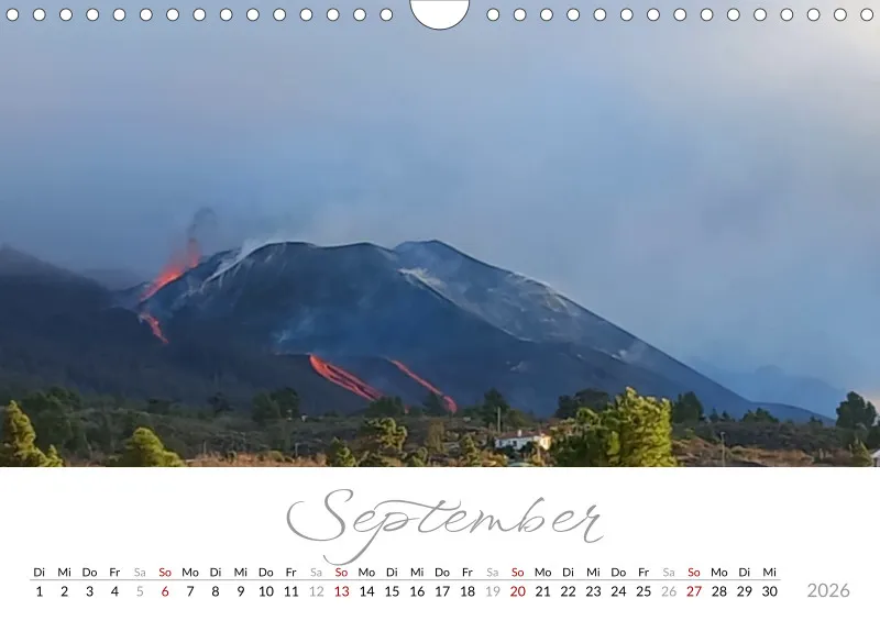 Fotokalender 2026 Vulkaninsel La Palma