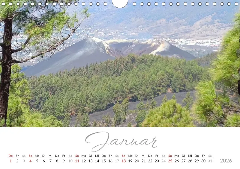 Fotokalender 2026 Vulkaninsel La Palma