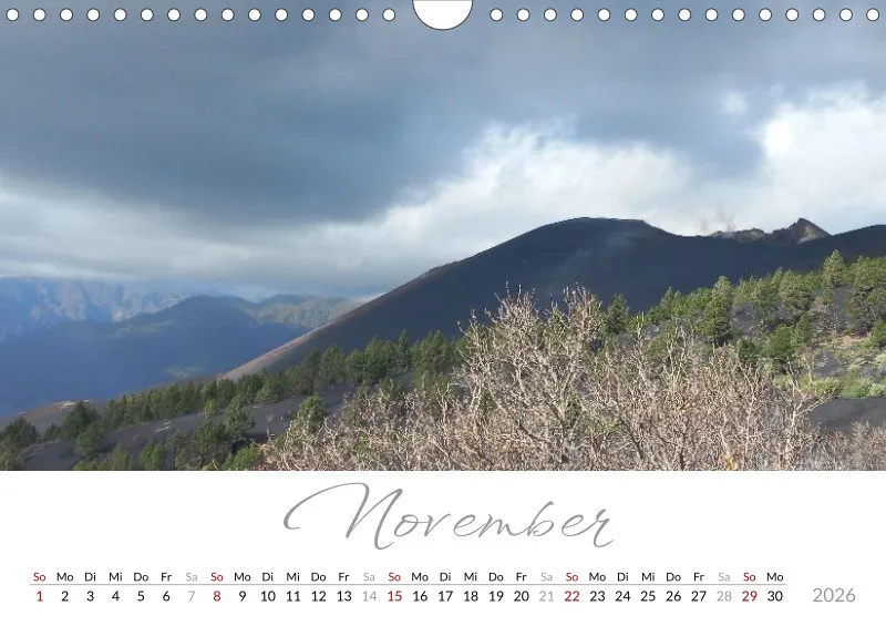 Fotokalender 2026 Vulkaninsel La Palma