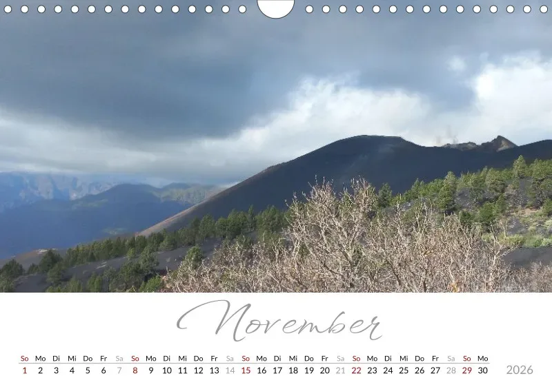 Fotokalender 2026 Vulkaninsel La Palma