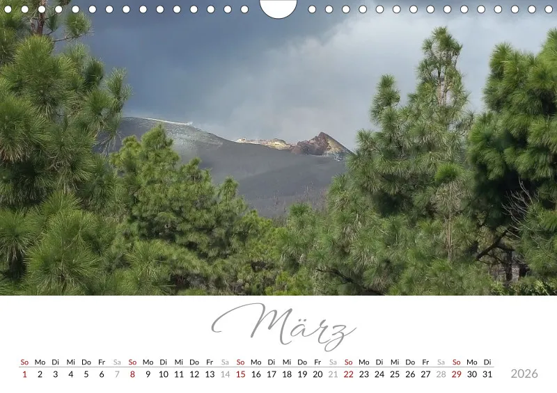Fotokalender 2026 Vulkaninsel La Palma