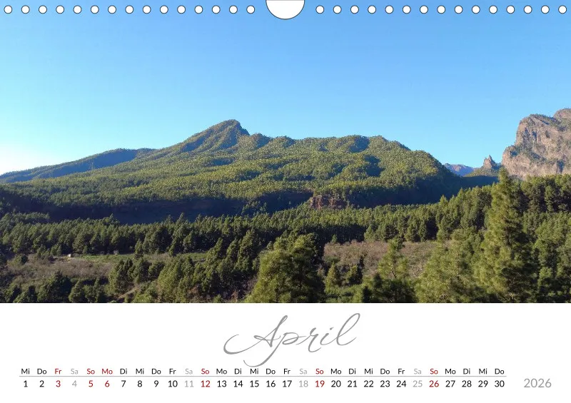 Fotokalender 2026 Vulkaninsel La Palma