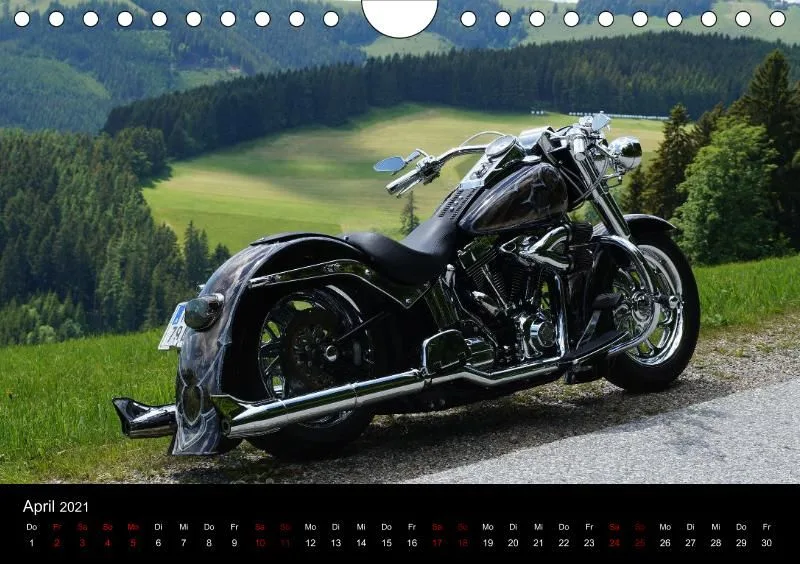Motorrad Kalender Bobber Germany 2021 DIN 5