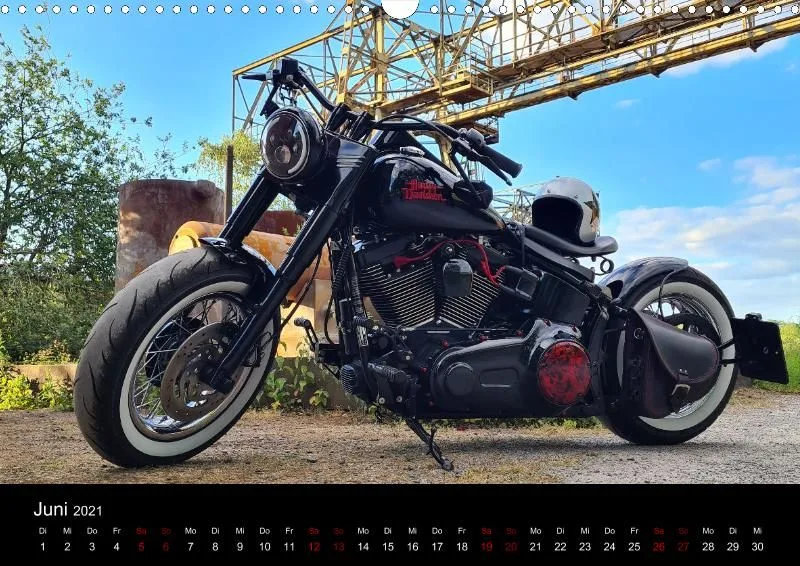 Motorrad Kalender Bobber Germany 2021 DIN 3