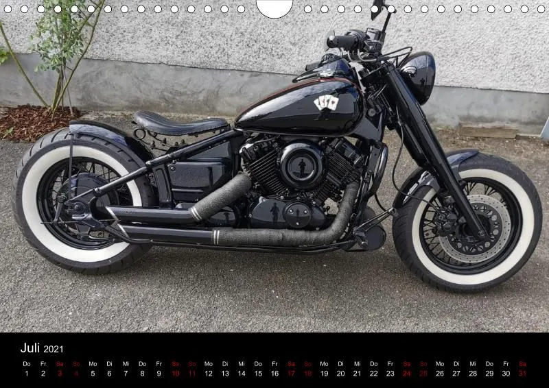 Motorrad Kalender Bobber Germany 2021 DIN 4