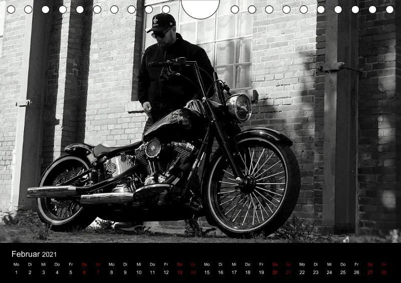 Motorrad Kalender Bobber Germany 2021 DIN 5
