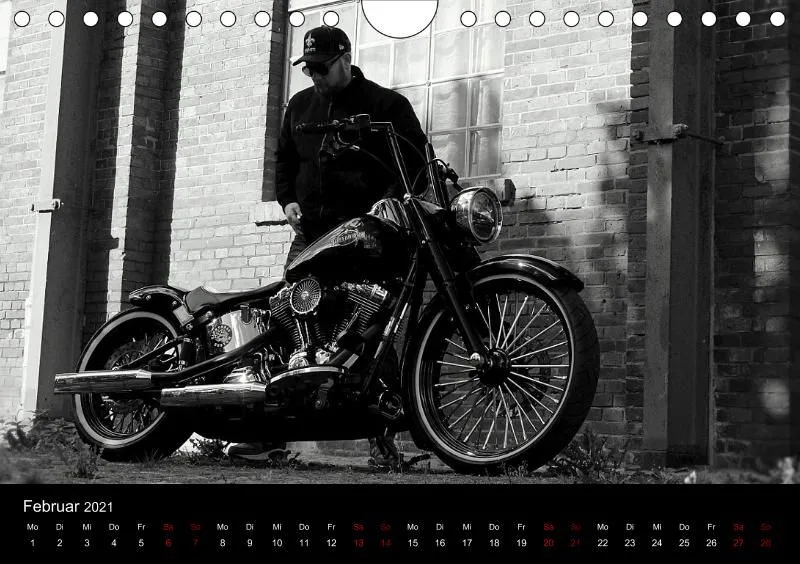 Motorrad Kalender Bobber Germany 2021 DIN 5