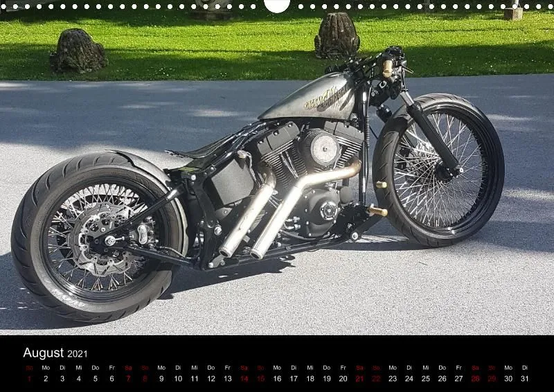 Motorrad Kalender Bobber Germany 2021 DIN 3