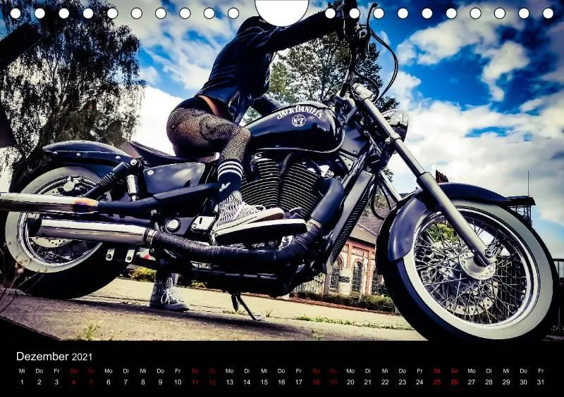 Motorrad Kalender Bobber Germany 2021 DIN 5