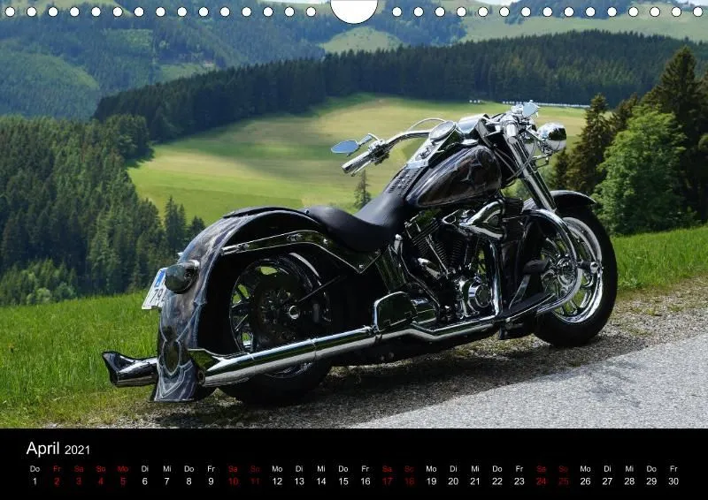 Motorrad Kalender Bobber Germany 2021 DIN 4