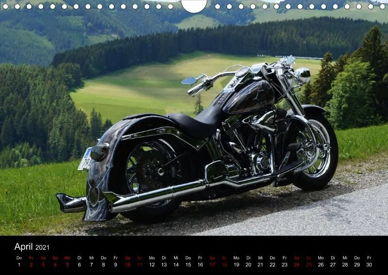 Motorrad Kalender Bobber Germany 2021 DIN 4