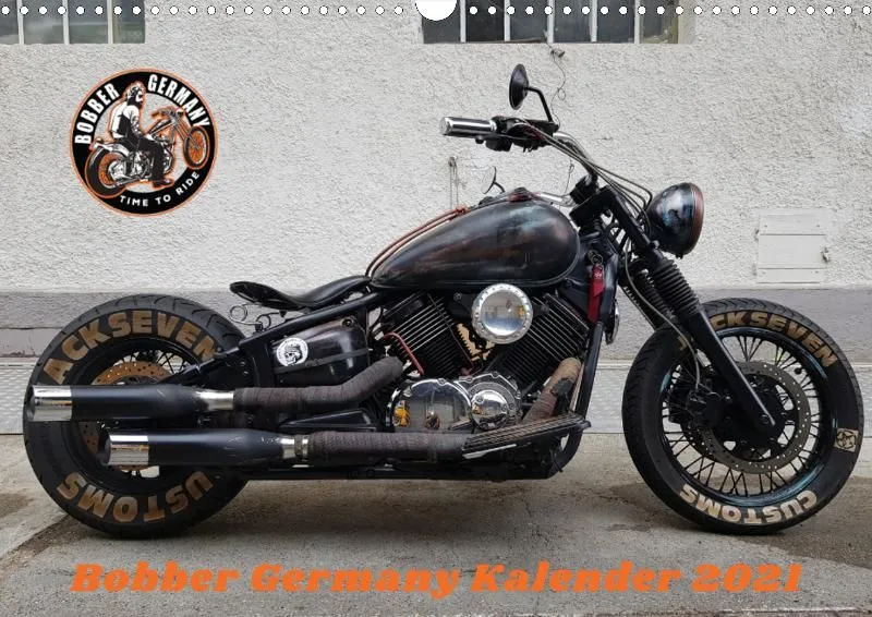Motorrad Kalender Bobber Germany 2021 DIN 3