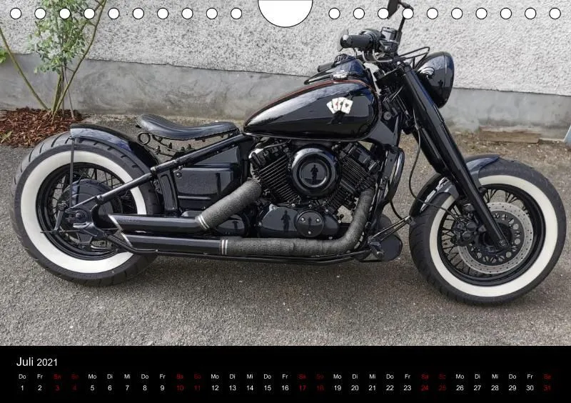 Motorrad Kalender Bobber Germany 2021 DIN 5