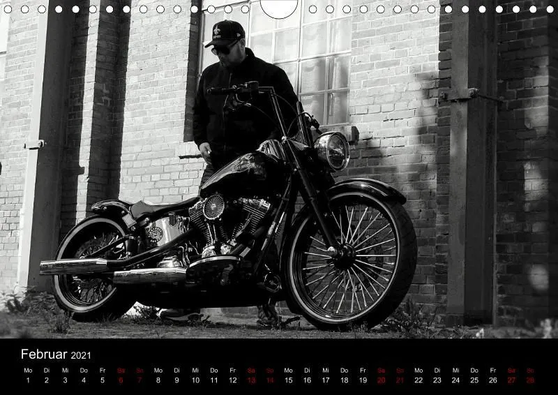 Motorrad Kalender Bobber Germany 2021 DIN 4