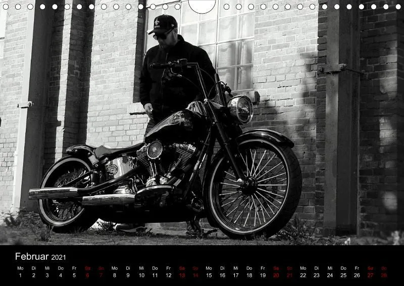 Motorrad Kalender Bobber Germany 2021 DIN 4