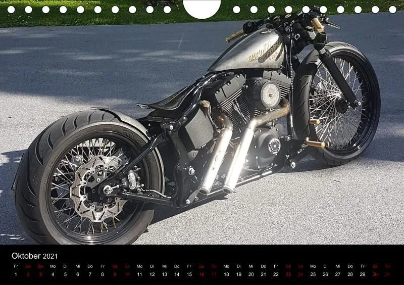Motorrad Kalender Bobber Germany 2021 DIN 5