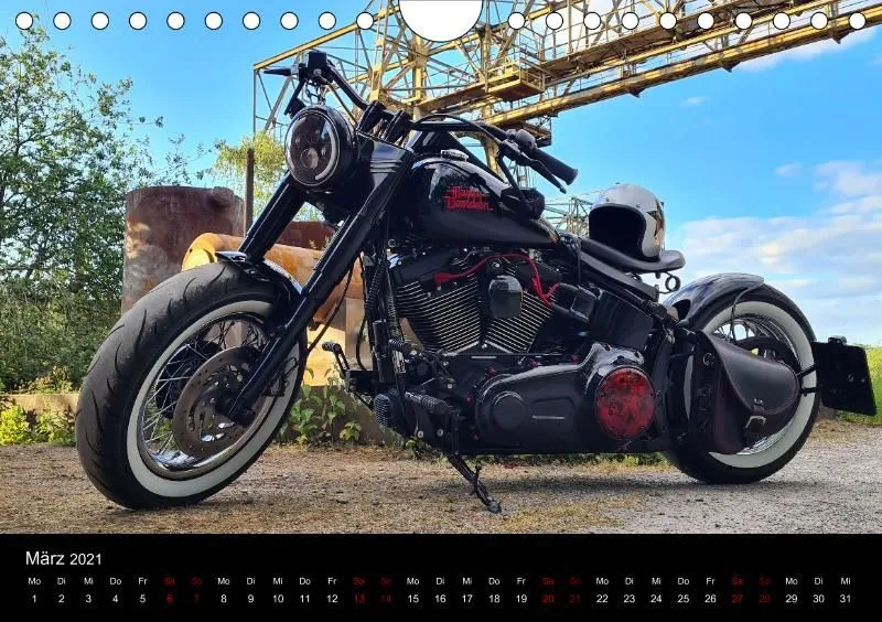Motorrad Kalender Bobber Germany 2021 DIN 5