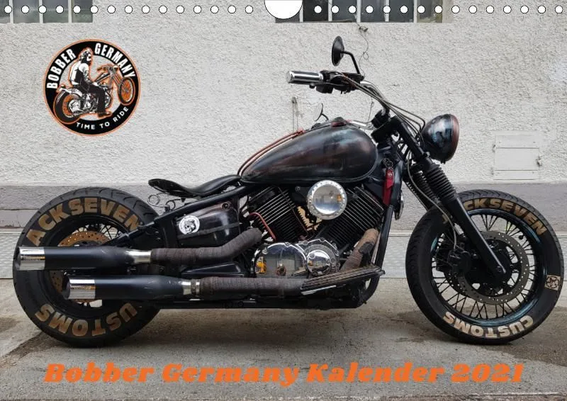 Motorrad Kalender Bobber Germany 2021 DIN 4