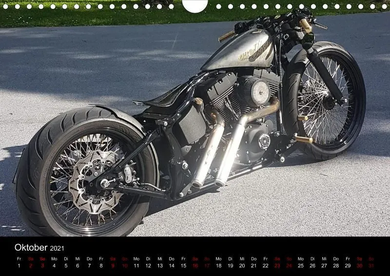 Motorrad Kalender Bobber Germany 2021 DIN 4