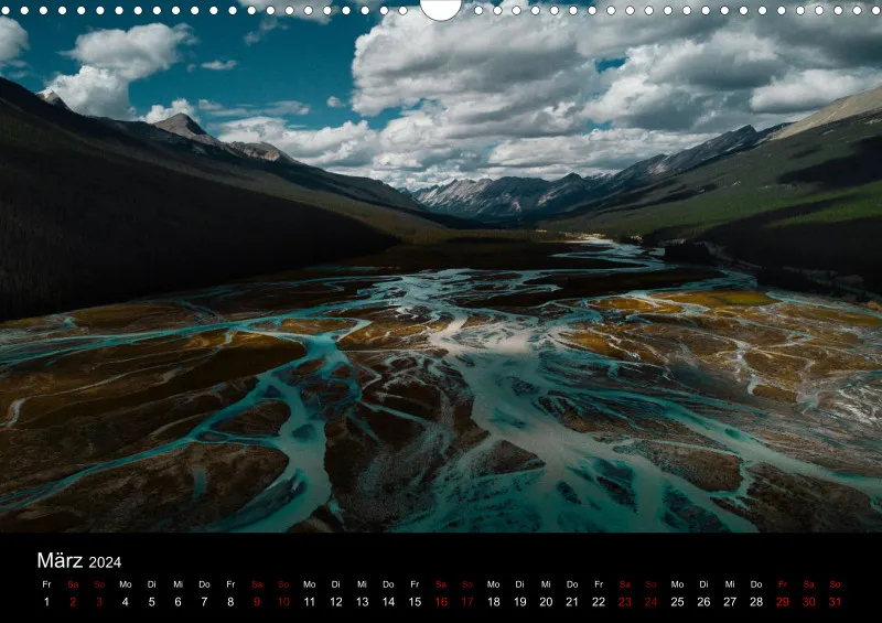 Landschafts Kalender 2024