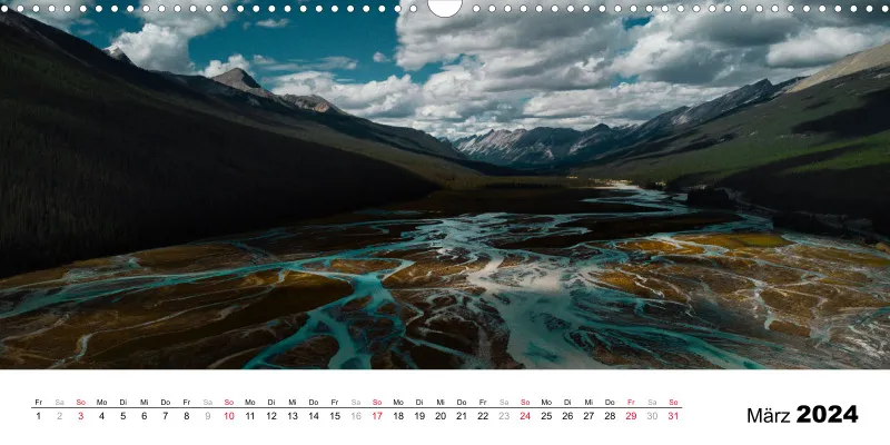 Panorama Landschafts Kalender 2024