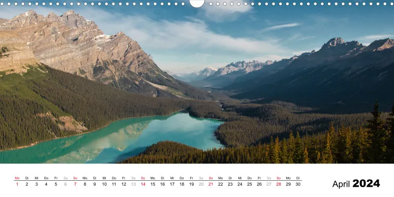 Panorama Landschafts Kalender 2024