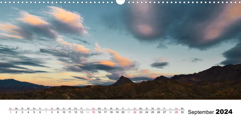 Panorama Landschafts Kalender 2024