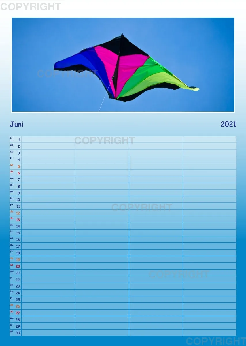 Hoch hinaus - bunte Drachen am Himmel