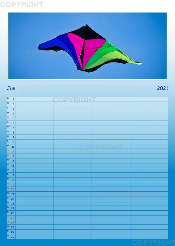 Hoch hinaus - bunte Drachen am Himmel