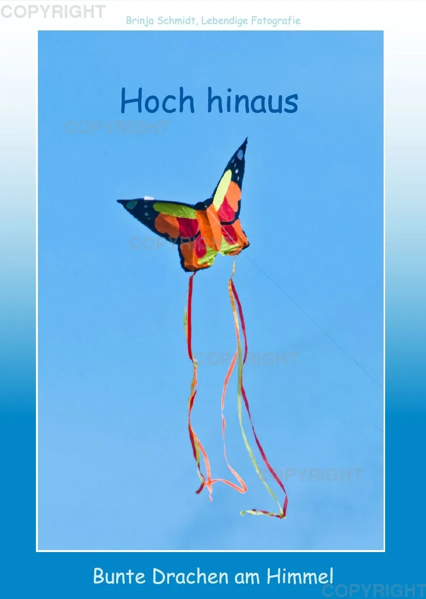 Hoch hinaus - bunte Drachen am Himmel