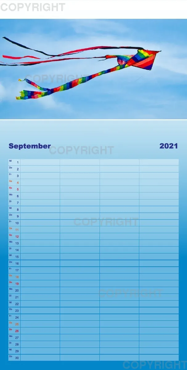 Hoch hinaus - bunte Drachen am Himmel