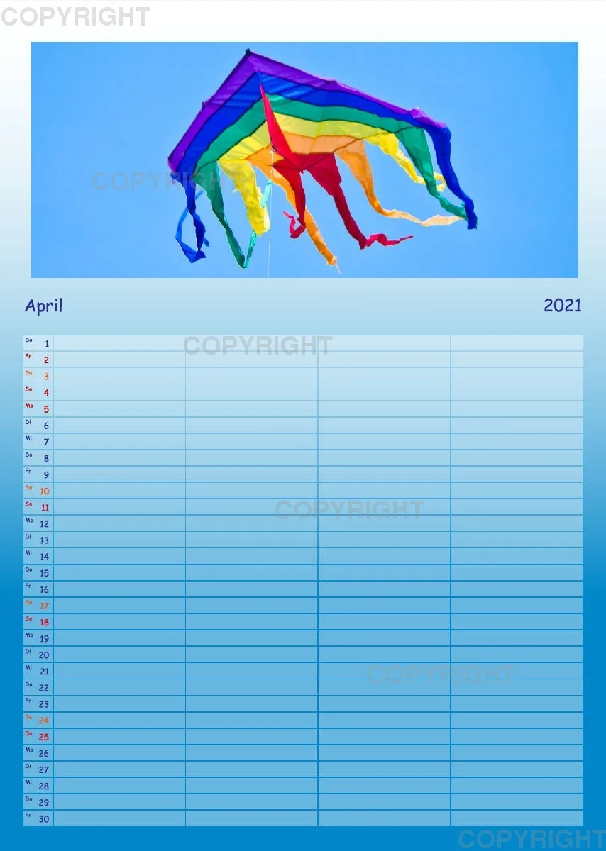 Hoch hinaus - bunte Drachen am Himmel