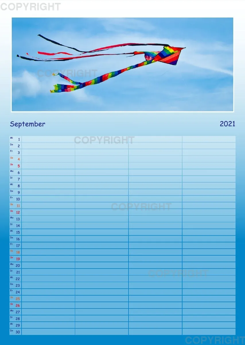 Hoch hinaus - bunte Drachen am Himmel