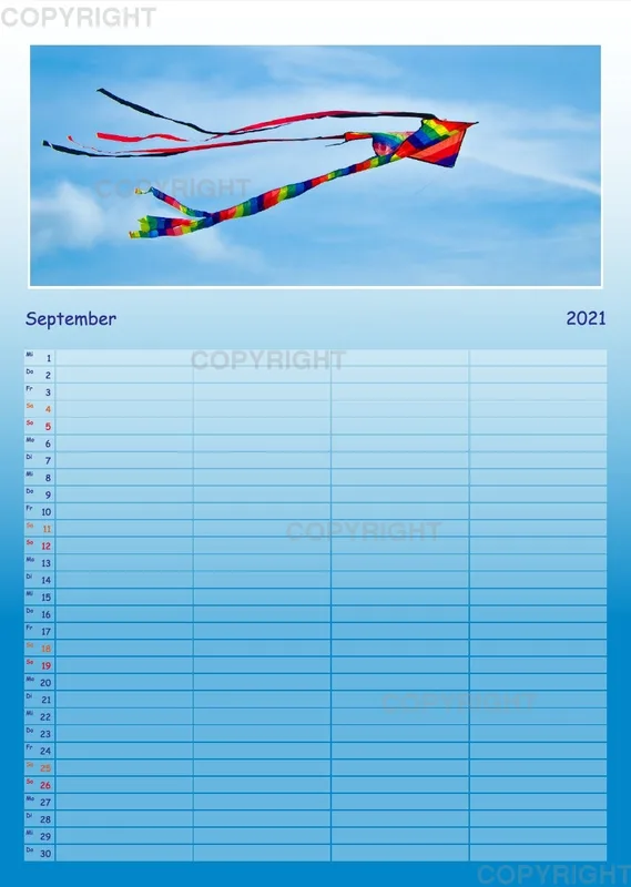 Hoch hinaus - bunte Drachen am Himmel