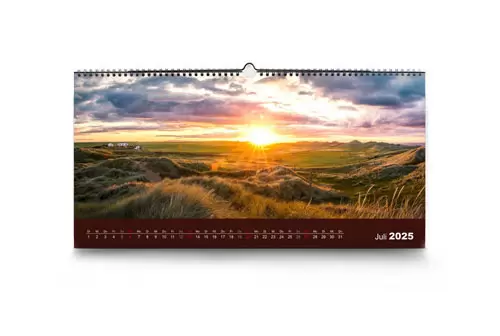 Wandkalender im Panoramaformat