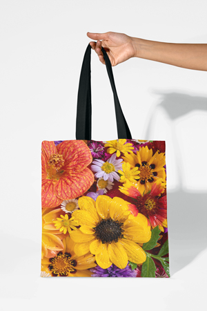 Tasche individuell bedruckt mit Blumenfoto