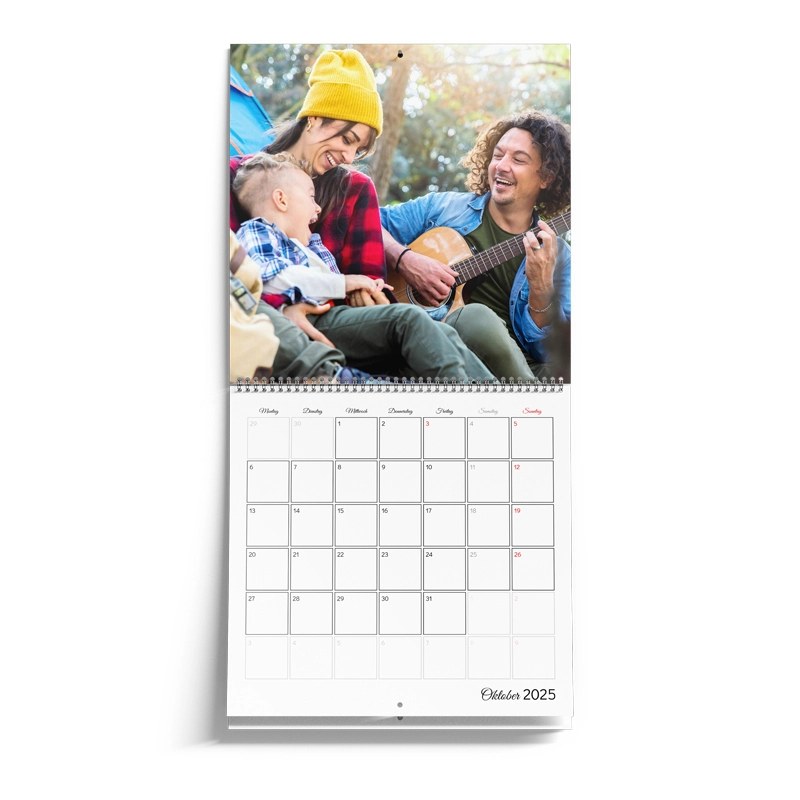 Klappkalender mit 14 Seiten