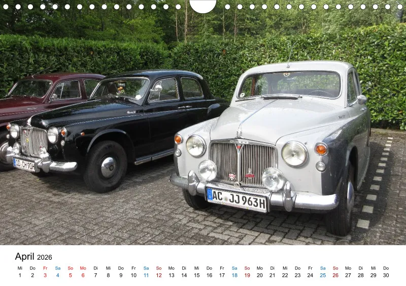 Rover P4 - Kalender 2026 - DIN A4 Querformat